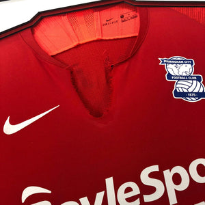 Mikel San Jose Birmingham City Match Worn Shirt Framed