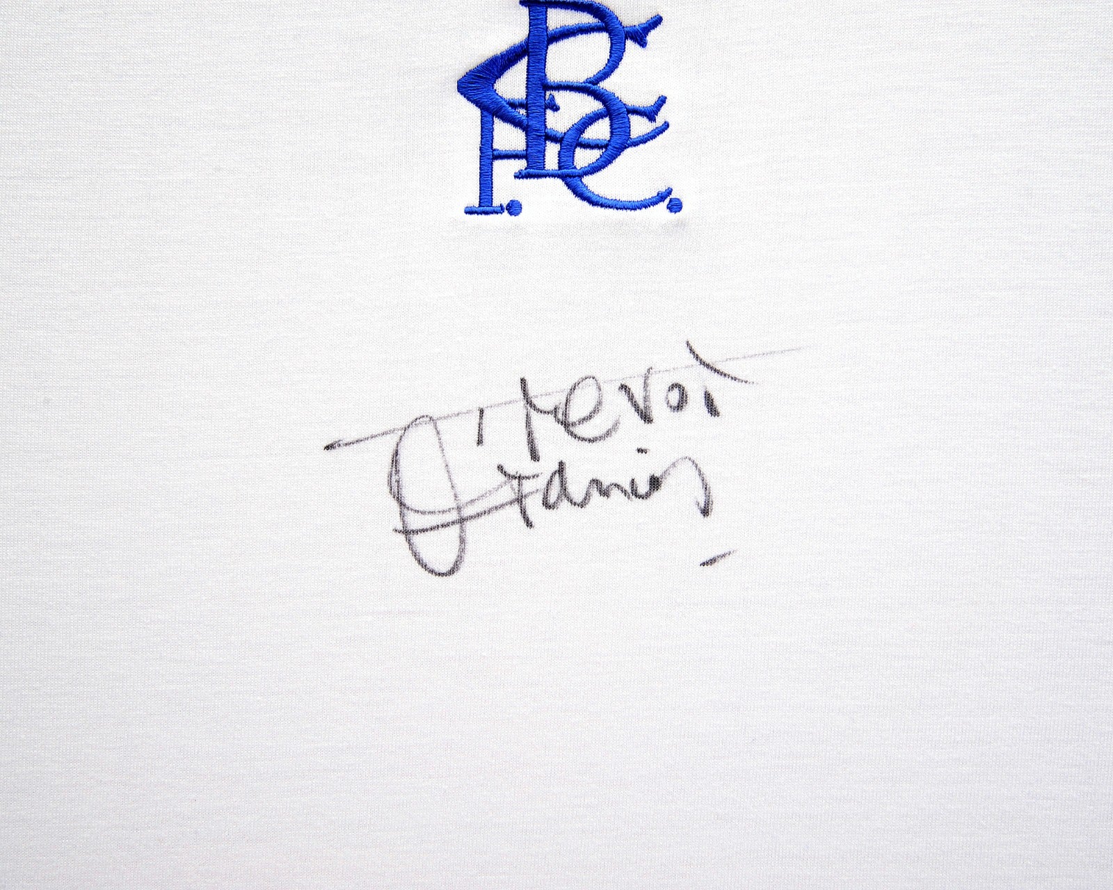 Trevor Francis signed and framed Birmingham City Round Neck Birmingham City Penguin Shirt