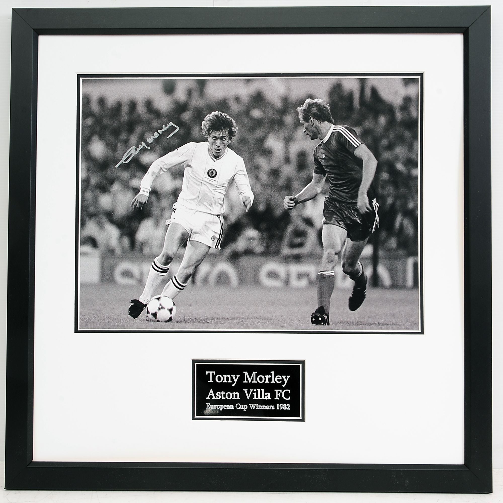 Tony Morley Aston Villa European Champions 1982 - Signed Frame