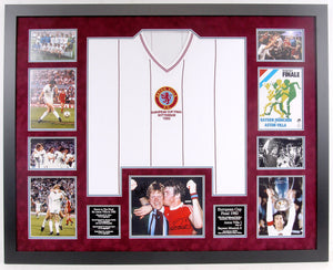 Aston Villa 1982 European Cup Frame - Signed by Peter Withe, Nigel Spink and Alan Evans