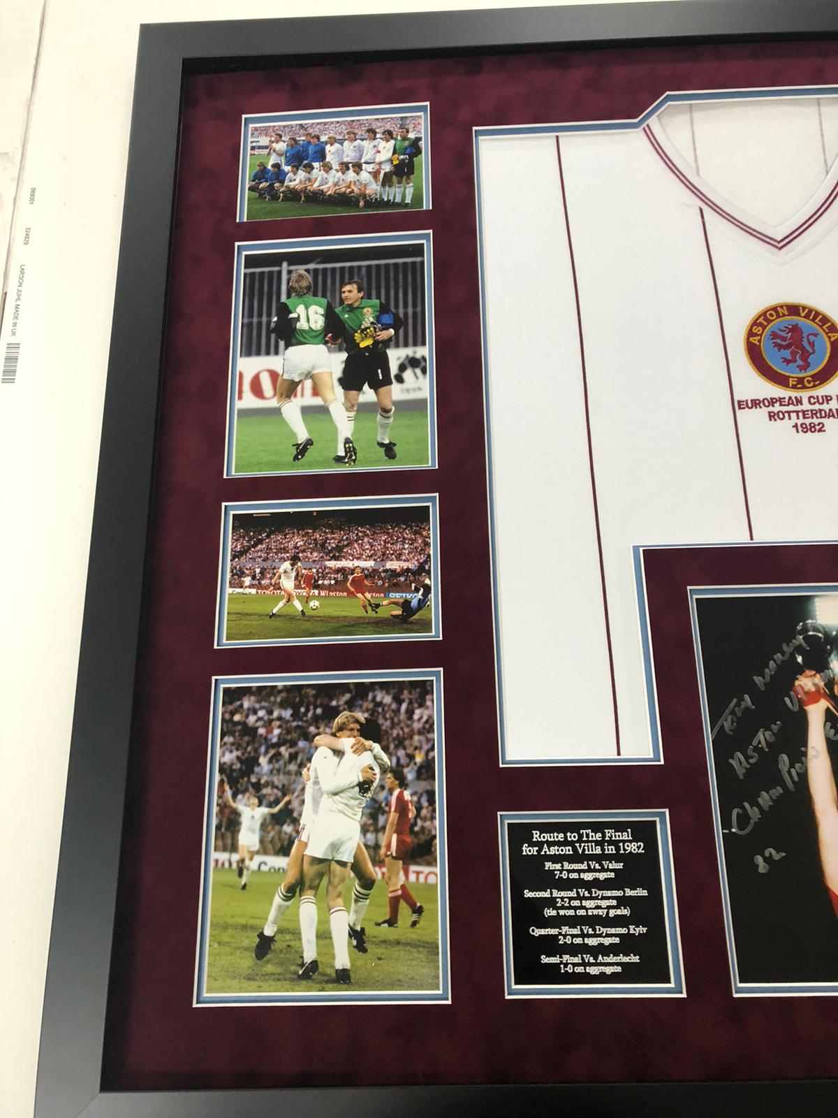 Aston Villa 1982 European Cup Signed Frame