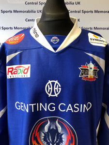 Ryan Ginand Game Worn Coventry Blaze 2013/14 Play-Off Jersey