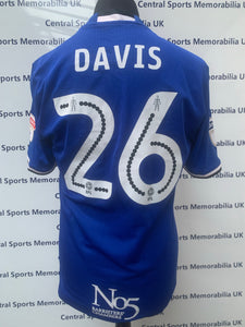 David Davis 2016 - 2017 Match Issue Shirt.  Free Delivery.