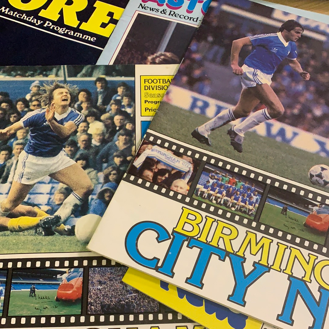 Birmingham City Programmes Home and Away - Season 1981-1982
