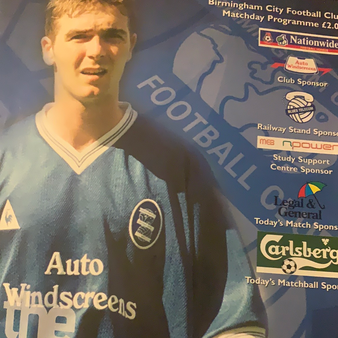 Birmingham City Programmes Home and Away - Season 2000-2001
