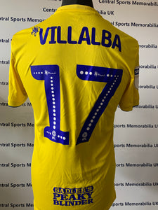 Fran Villalba Match Issue Birmingham City Shirt - Away Yellow