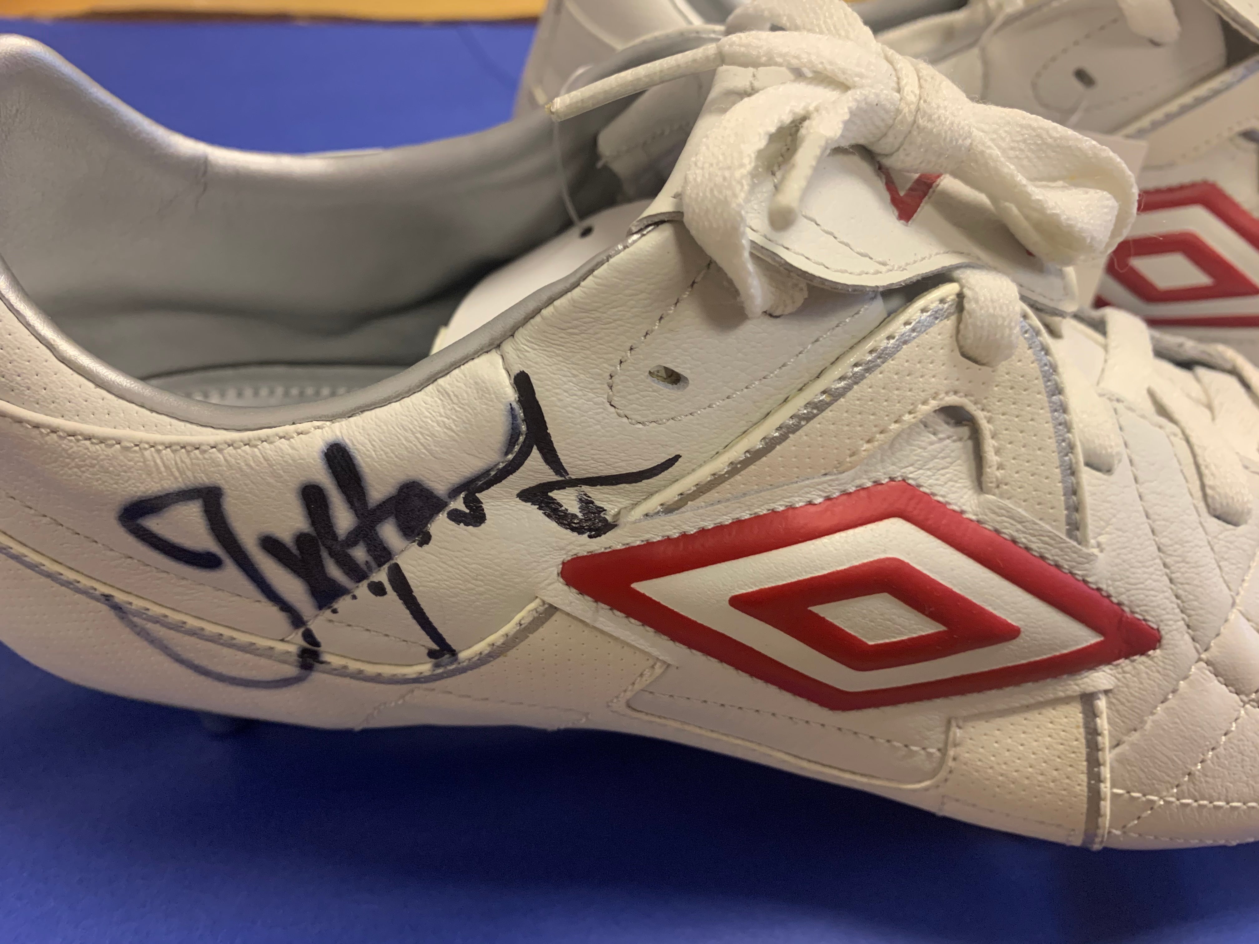 * SALE * Joe Hart Personalised and Signed Match Issue Boots - Never Used with tags.