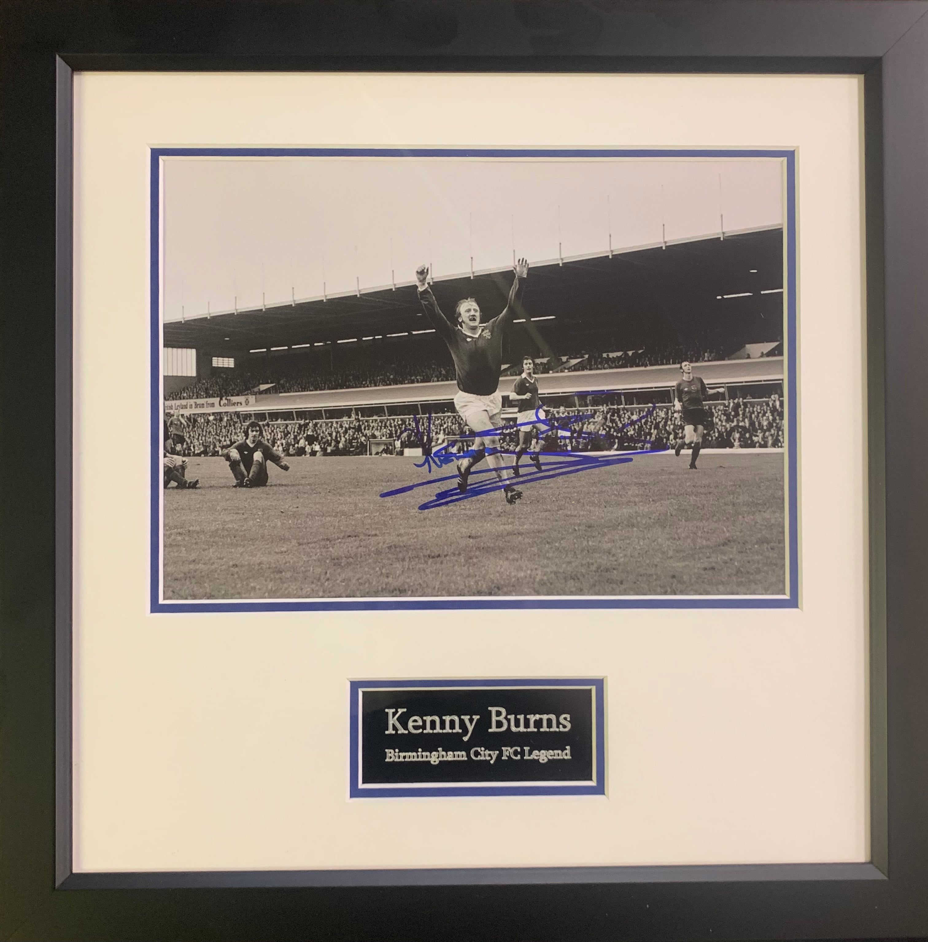 Kenny Burns Birmingham City Legend Signed Frame