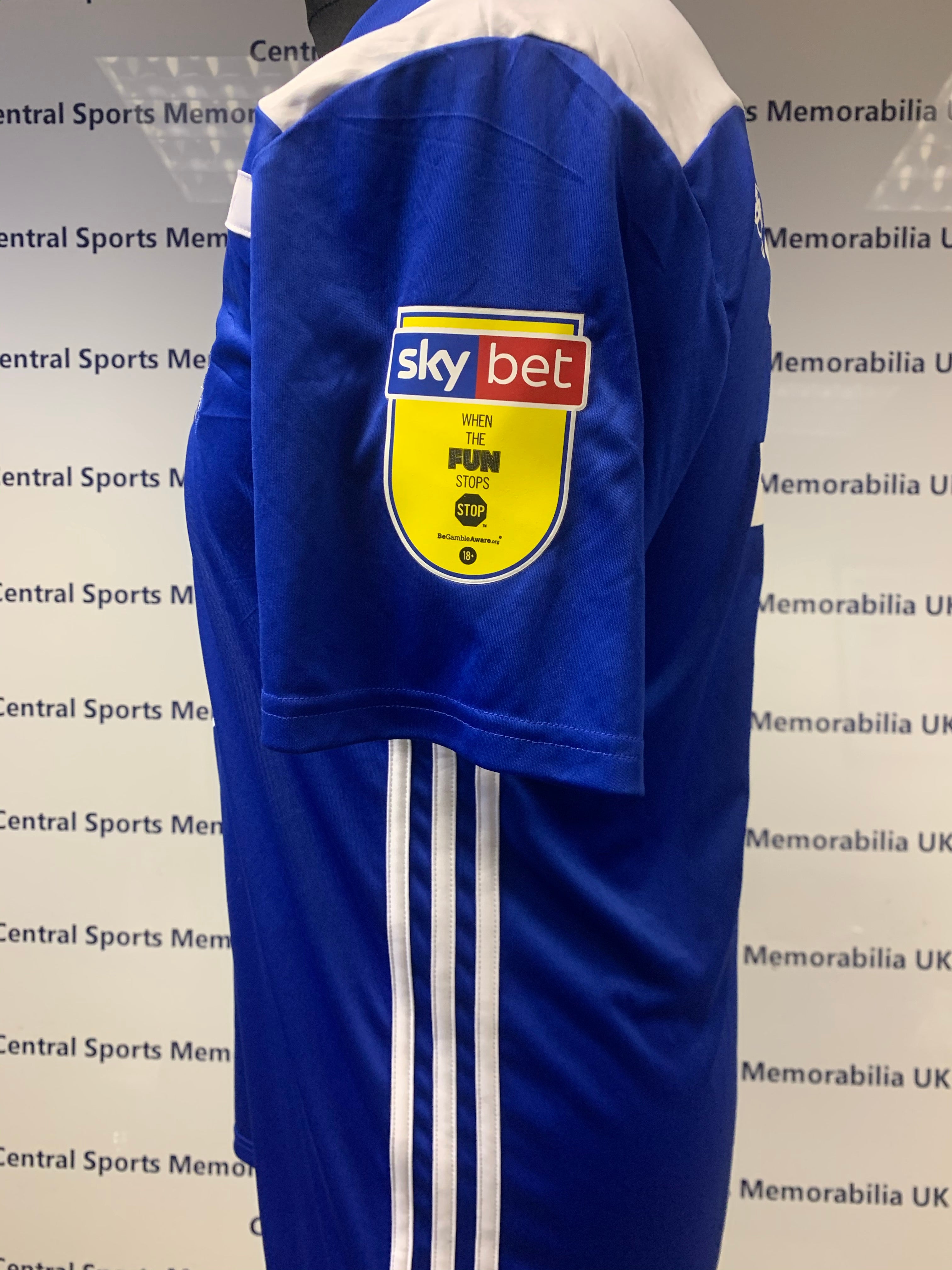 Isaac Vassell Match Worn Special Birmingham City Shirt - Geoff Horsfield foundation game.