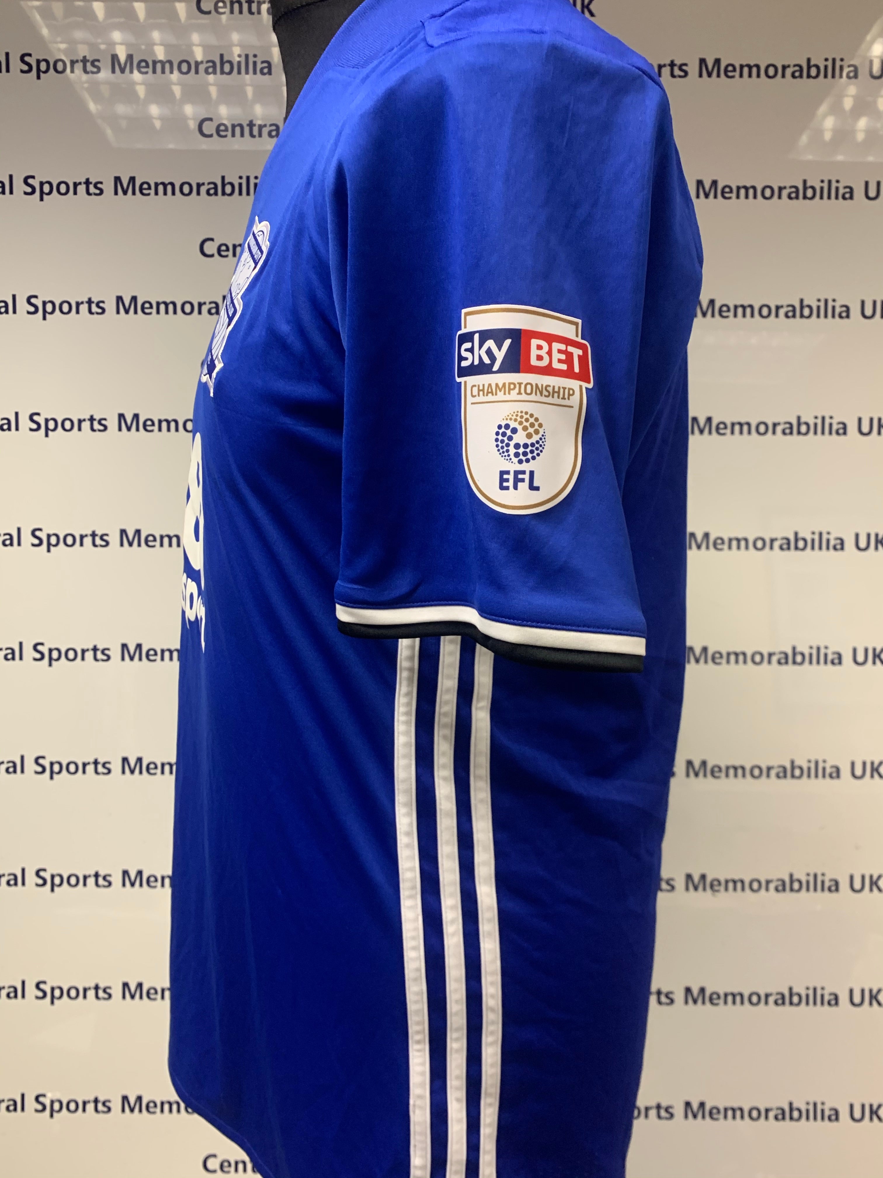 Match Worn / Issued Signed Birmingham City Shirts (Headway Brain Injury Shirt) vs Newcastle 18/03/17