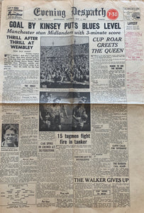 Birmingham City 1956 FA Cup Final Programme and Newspaper Collection