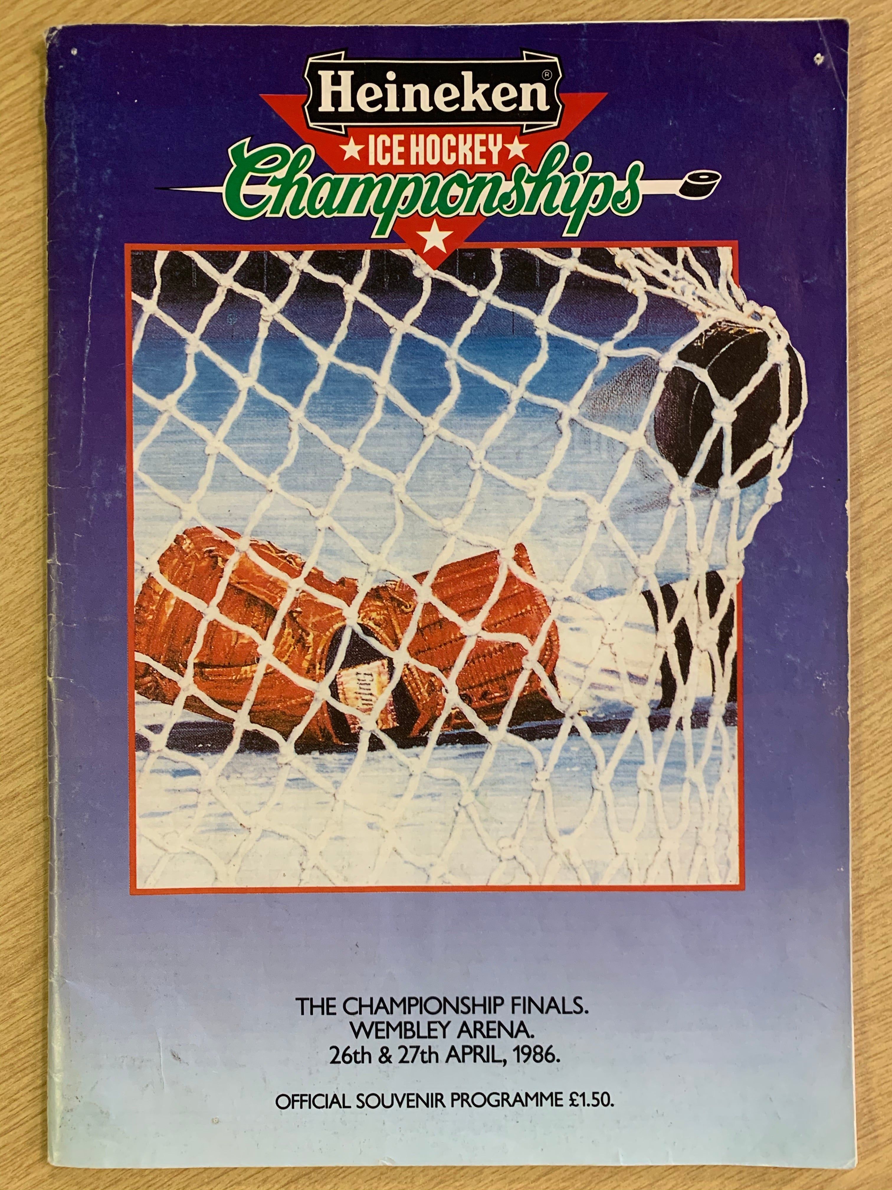 Heineken Ice Hockey Championships 1986 Weekend Programme