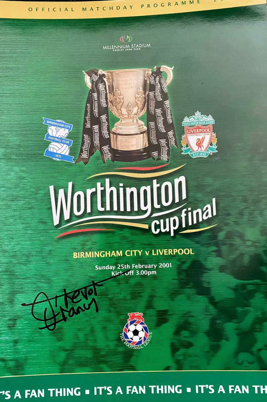 Worthington Cup Final Programme Signed by Trevor Francis