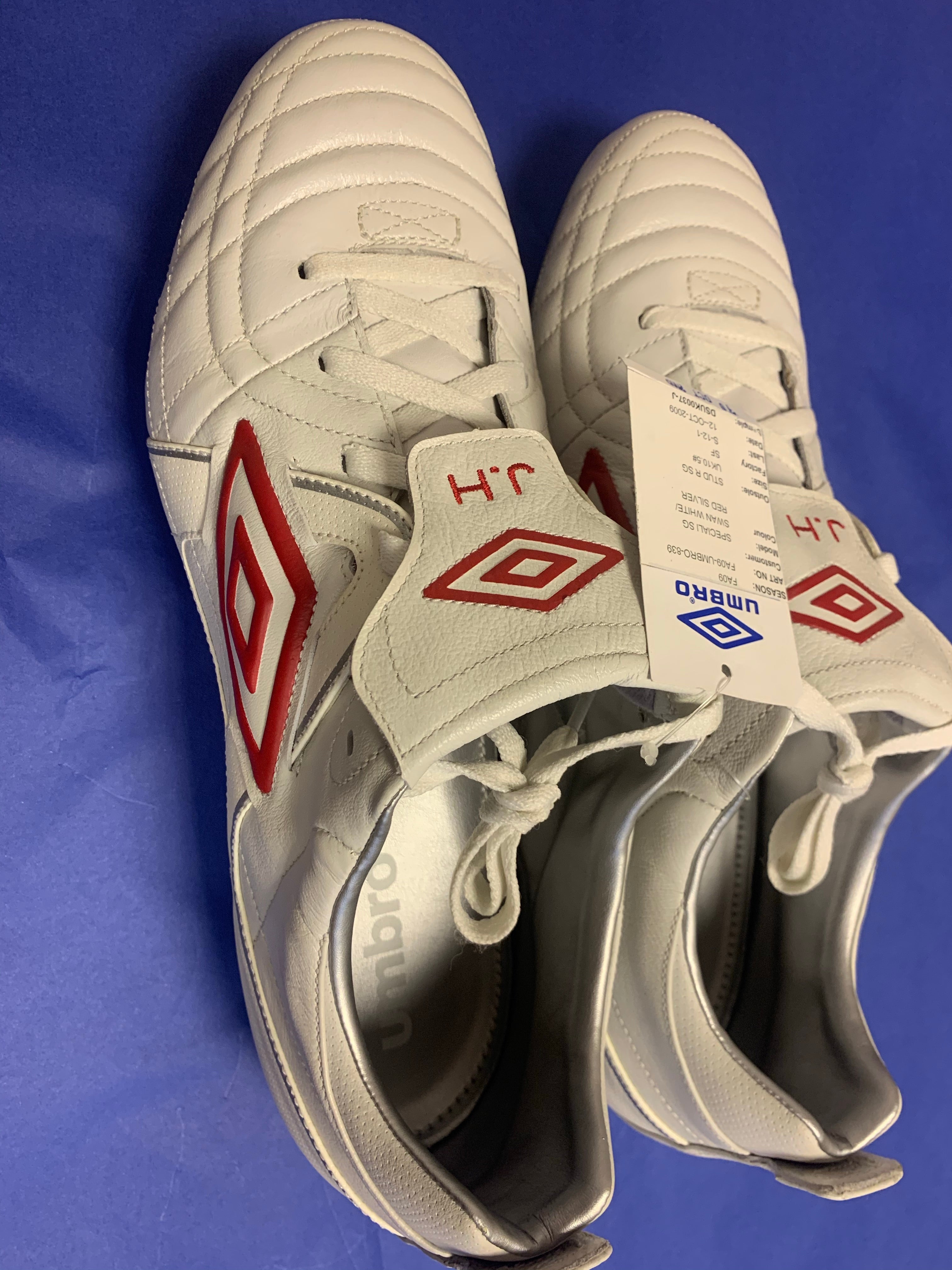 * SALE * Joe Hart Personalised and Signed Match Issue Boots - Never Used with tags.