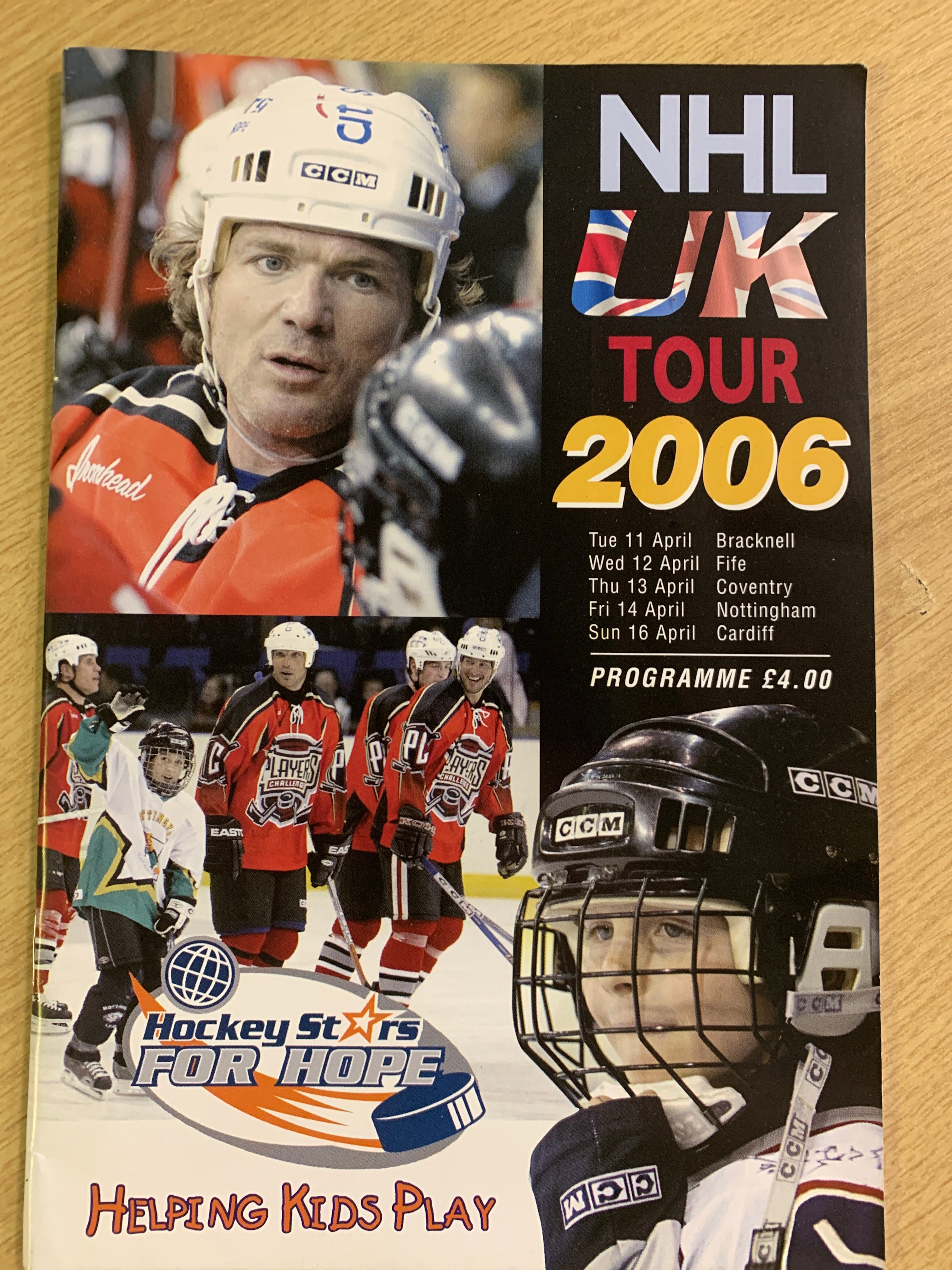 NHL tour of UK Programme 2006