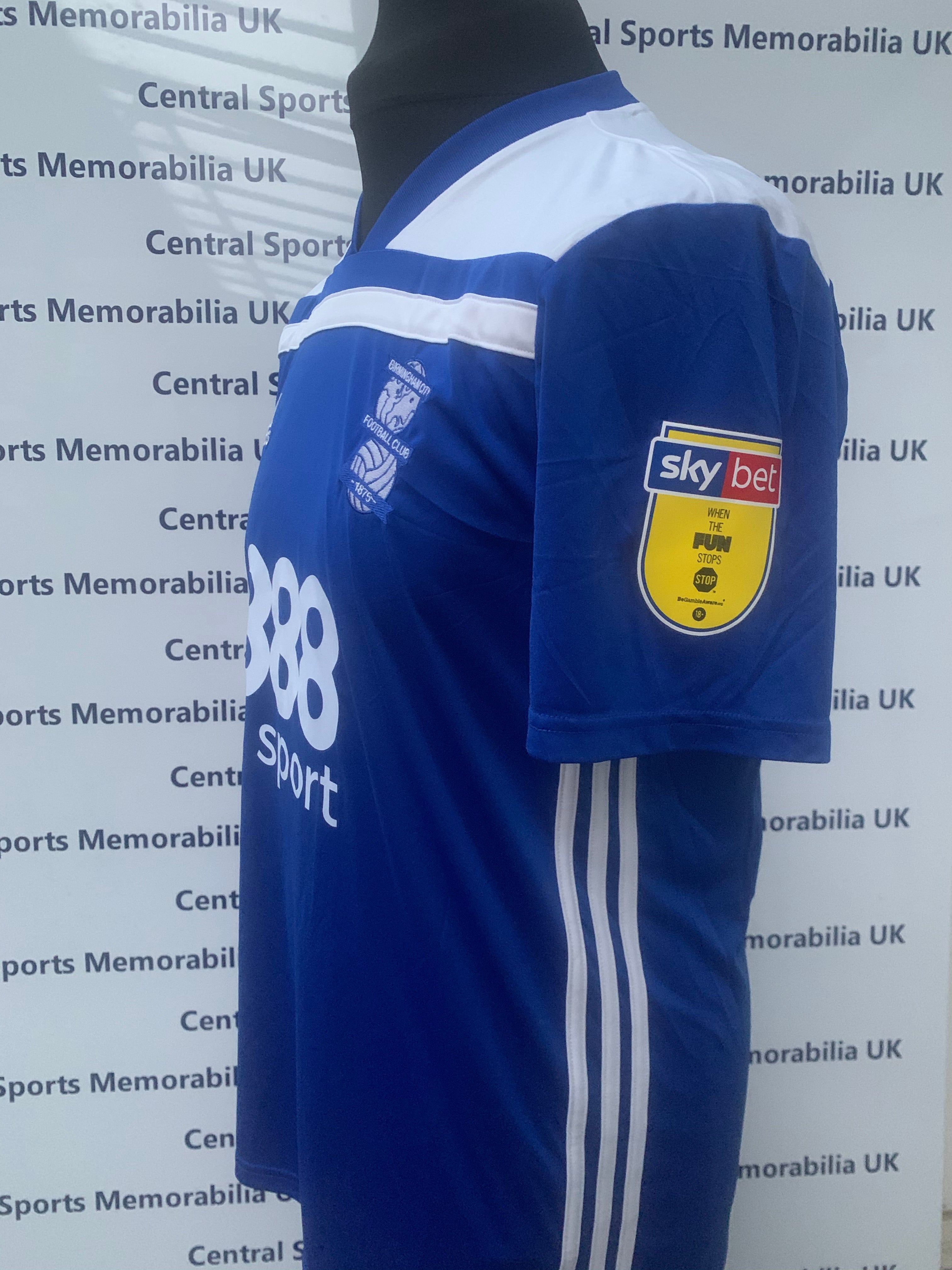 David Davis 2018 - 2019 Birmingham City Match Issue Shirt.  Free Delivery.