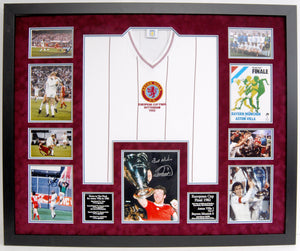 Aston Villa 1982 European Cup Frame - Signed by Peter Withe and Nigel Spink