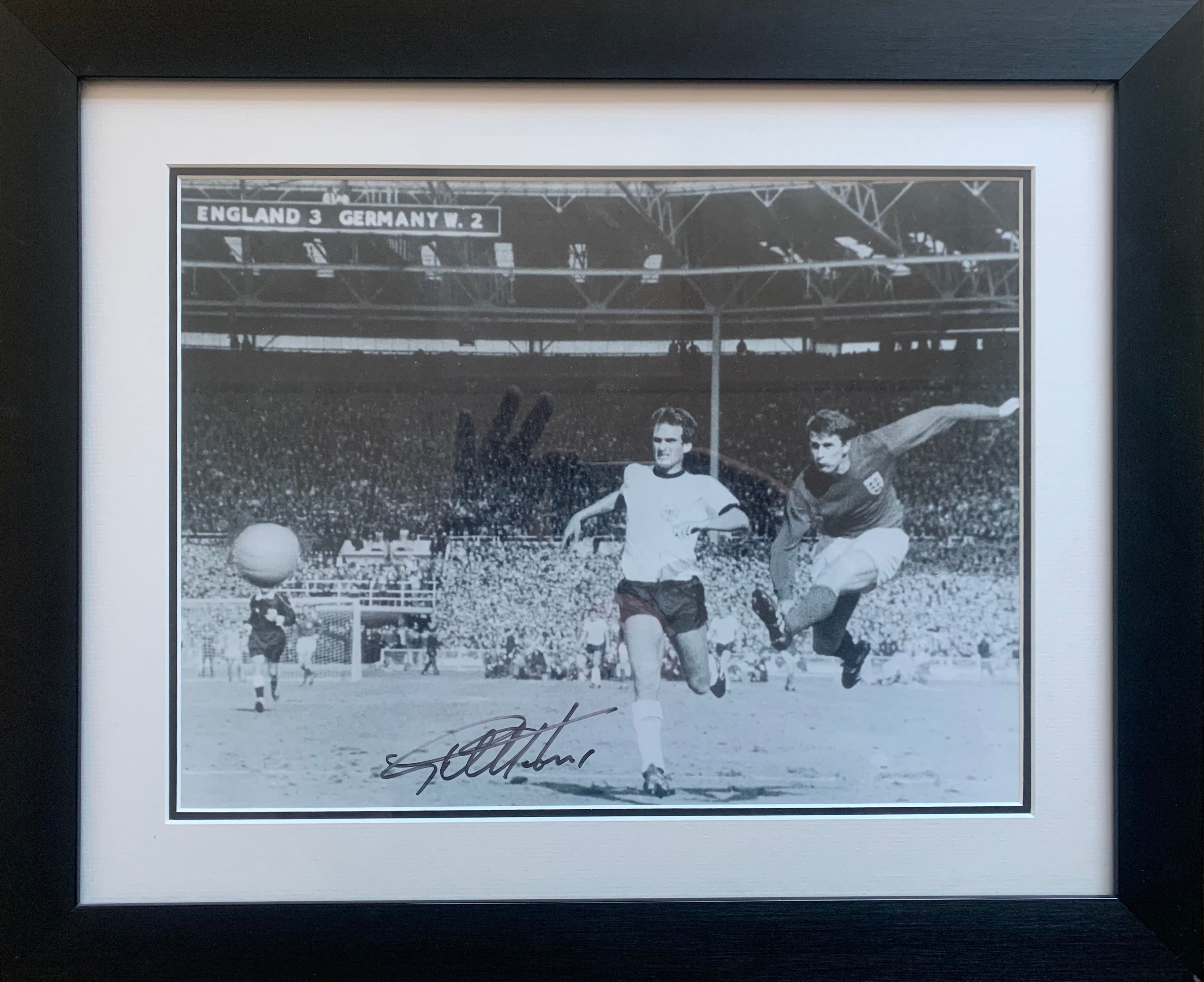 Geoff Hurst 1966 Hat Trick Goal Frame - Superb