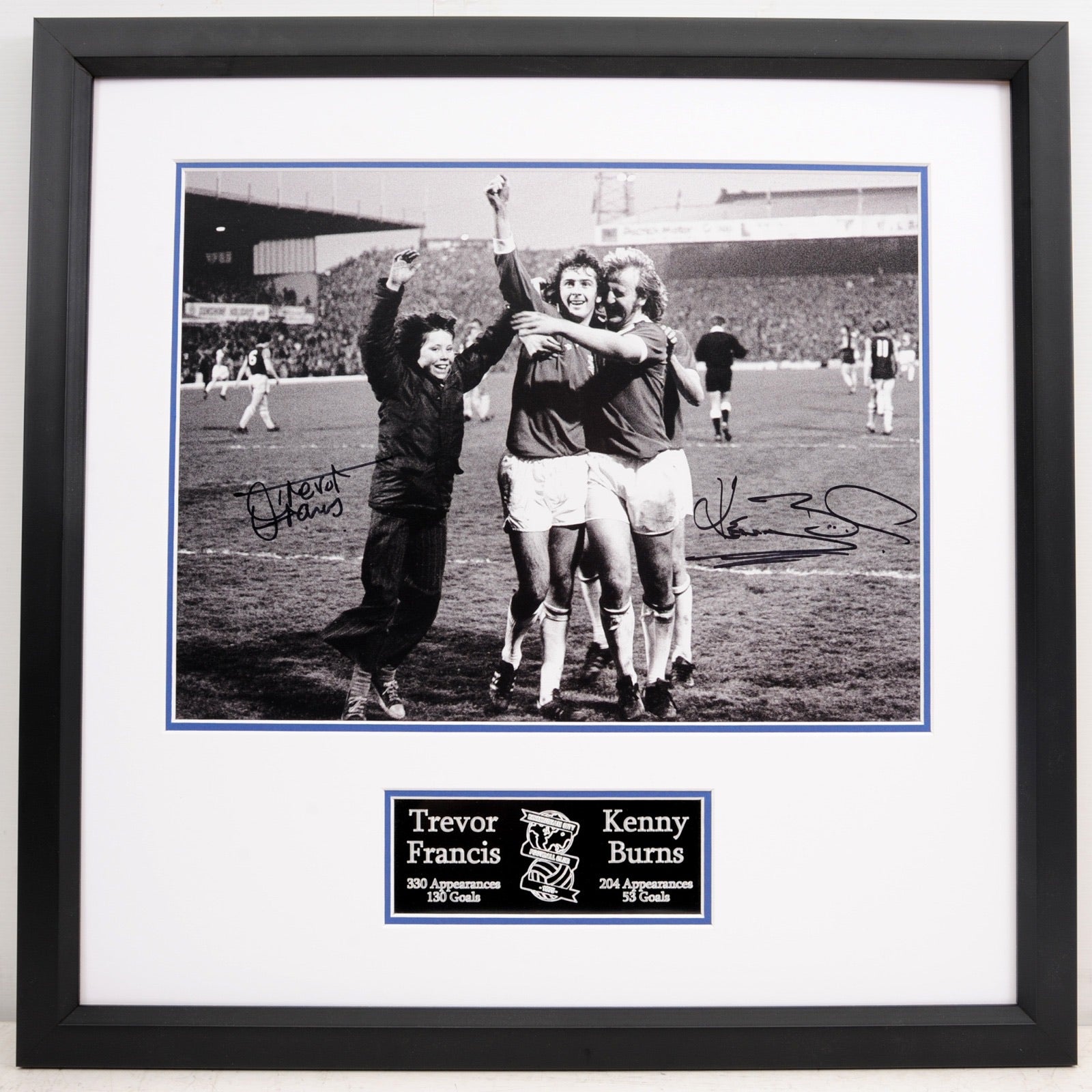 Trevor Francis and Kenny Burns Double Signing Birmingham City FC Frame