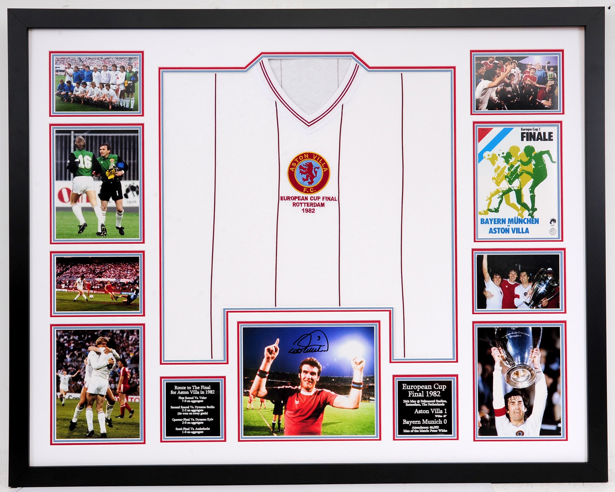 1982 European Cup Winners Signed Frame Signed