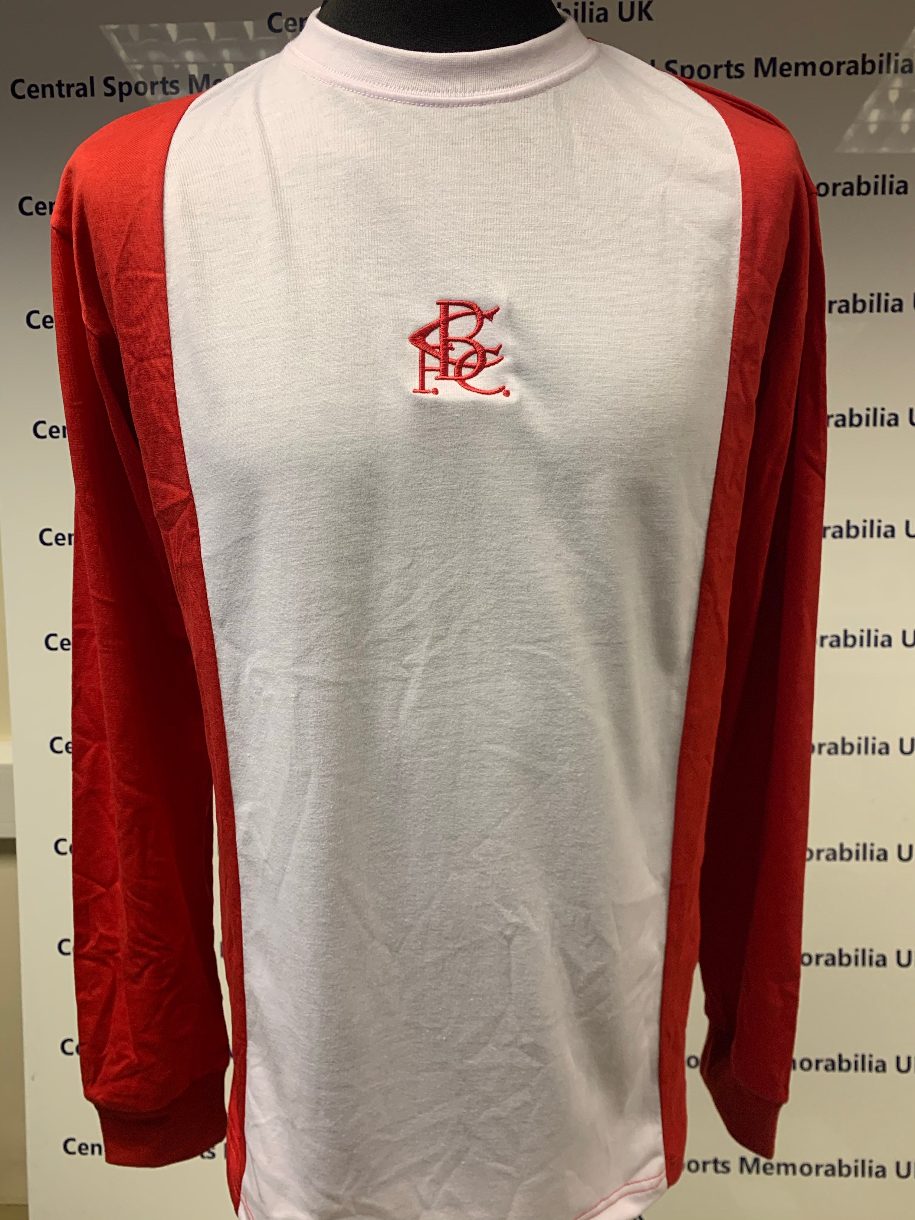 Birmingham City Retro Replica 70's Penguin Long Sleeve Shirt in Red.  All sizes available.