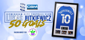 Lukas Jutkiewicz 50 Goals for Birmingham City Charity Limited Edition Frame - Helping The Mustard Seed Project