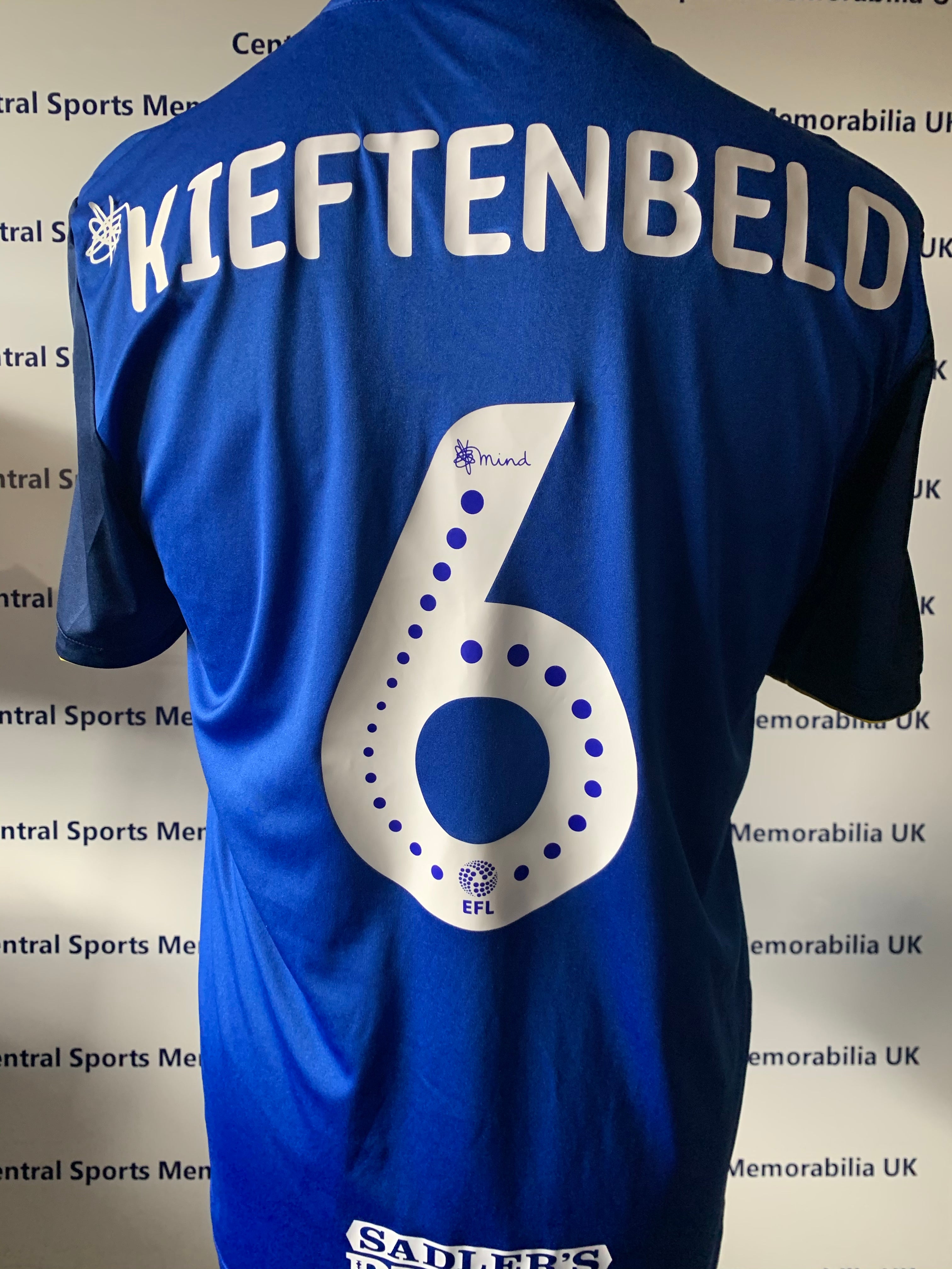 Maikel Kieftenbeld Birmingham City Match Issue NHS Home Shirt