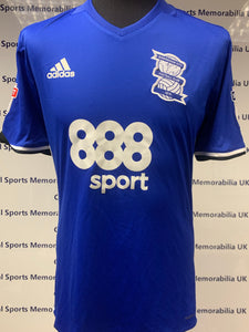 Match Worn / Issued Signed Birmingham City Shirts (Headway Brain Injury Shirt) vs Newcastle 18/03/17