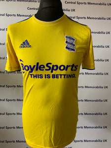 Fran Villalba Match Issue Birmingham City Shirt - Away Yellow