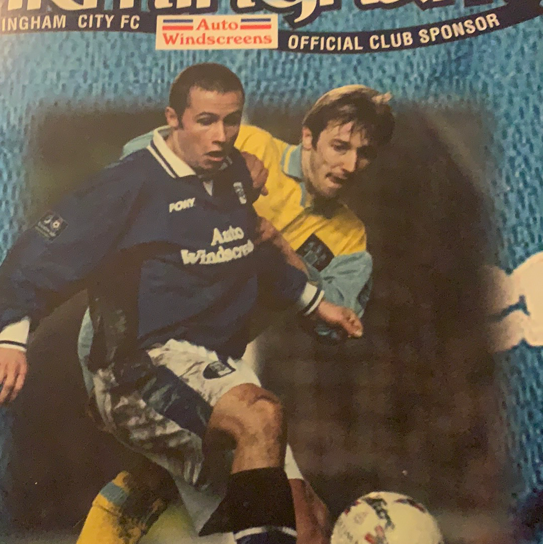 Birmingham City Programmes Home and Away - Season 1996-1997