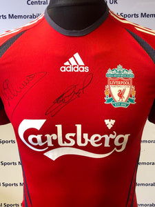 Liverpool FC Training Top Signed by Michael Owen and Steven Gerrard