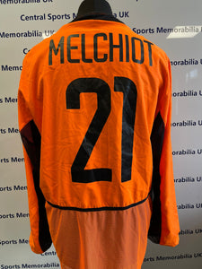 Mario Melchiot Match Worn Football Shirt Netherlands vs Portugal 30/04/03