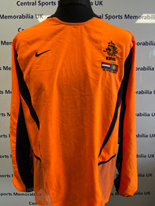 Mario Melchiot Match Worn Football Shirt Netherlands vs Portugal 30/04/03
